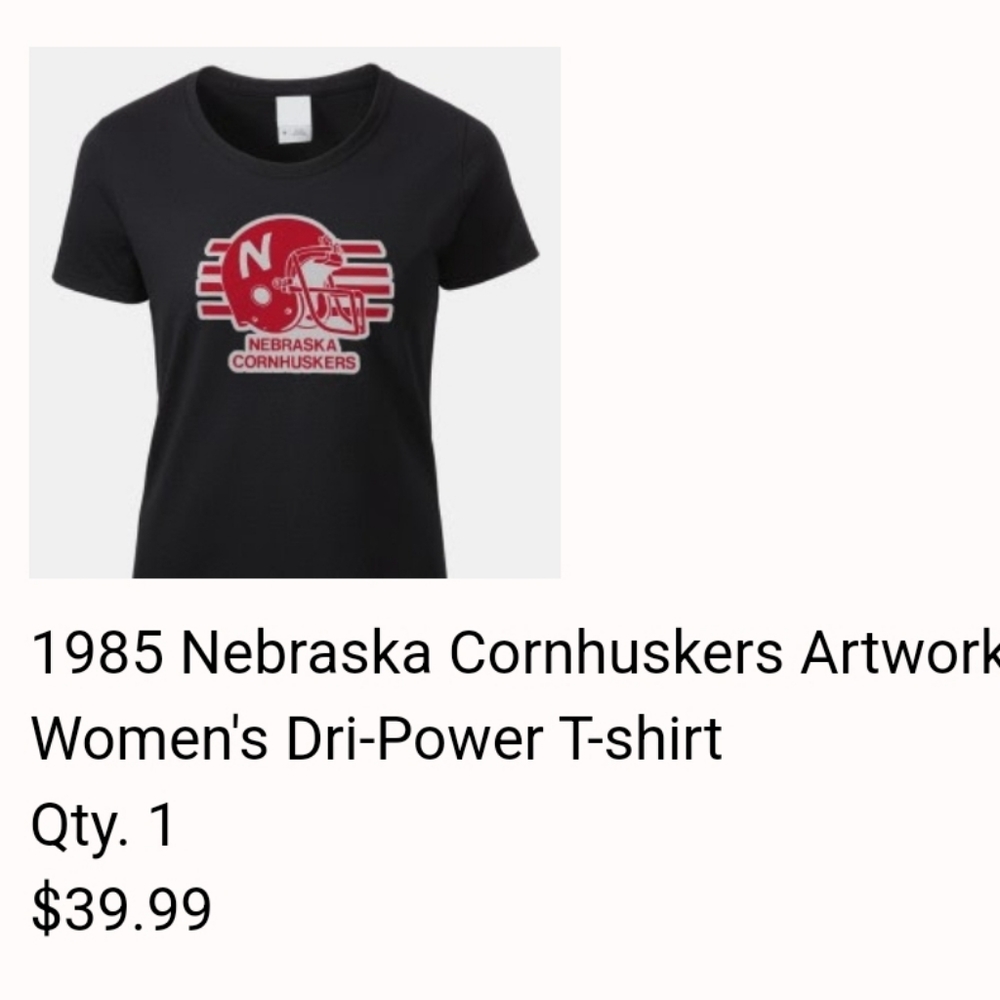 Nebraska huskers shirt